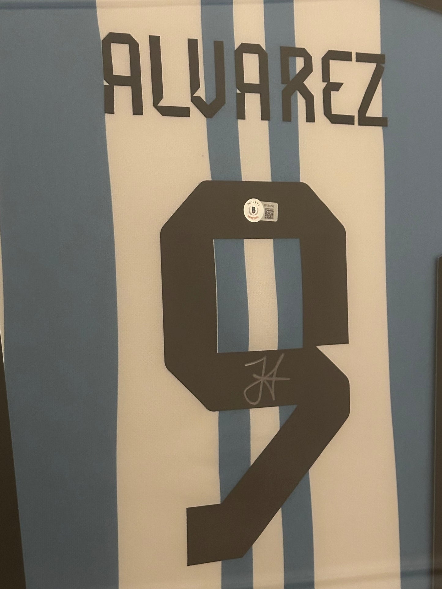 Julian Alvarez Argentina - Signed & Framed - COA Beckett