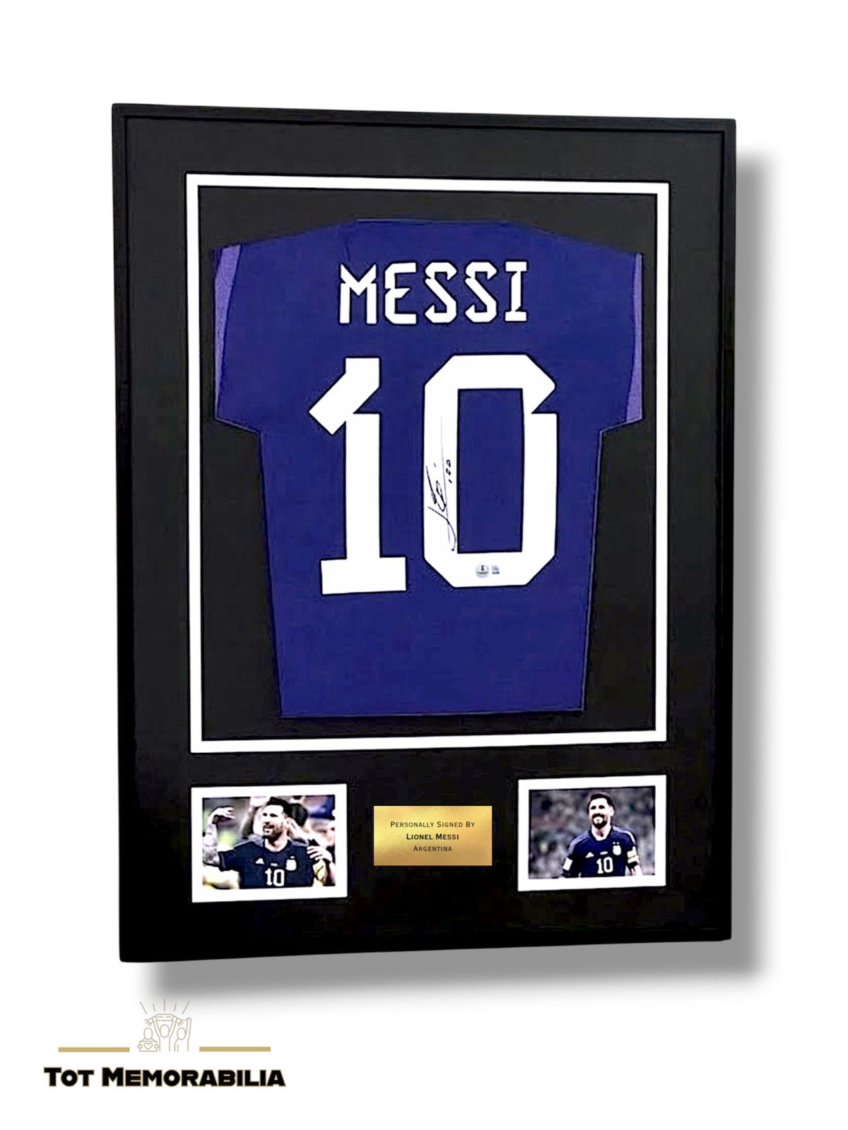 Lionel Messi Argentina - Signed & Framed Shirt/Jersey - With Beckett LOA