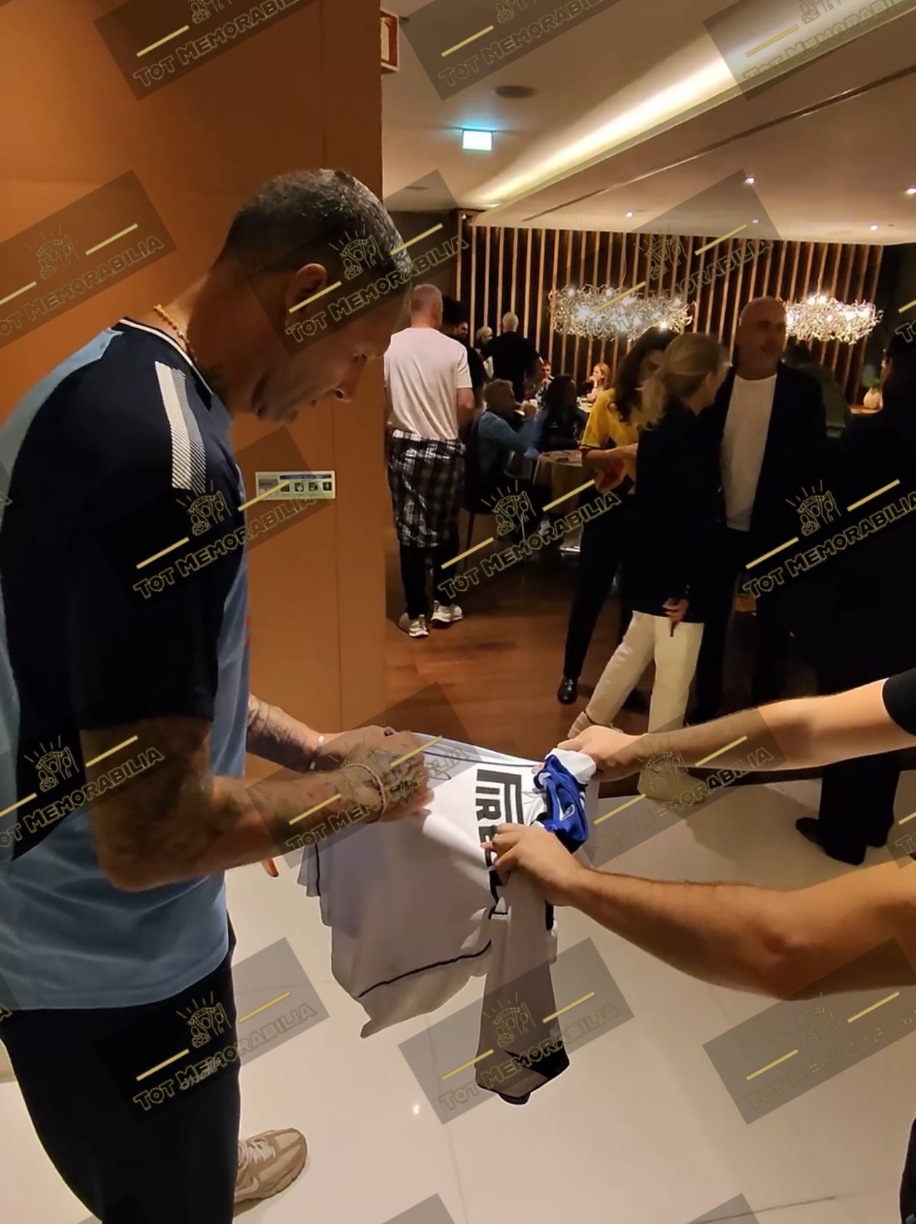Javier Zanetti & Marco Materazzi Inter Milan - Signed Shirt/Jersey - Proof