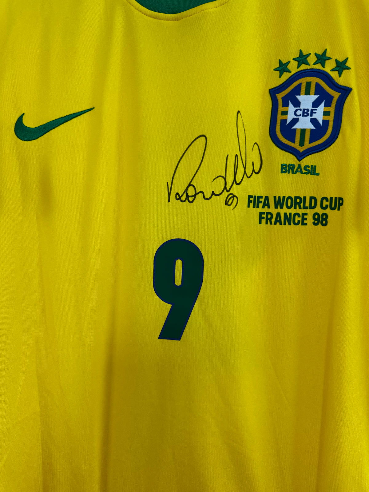 Ronaldo Nazario Brazil - Signed Shirt/Jersey - With Proof