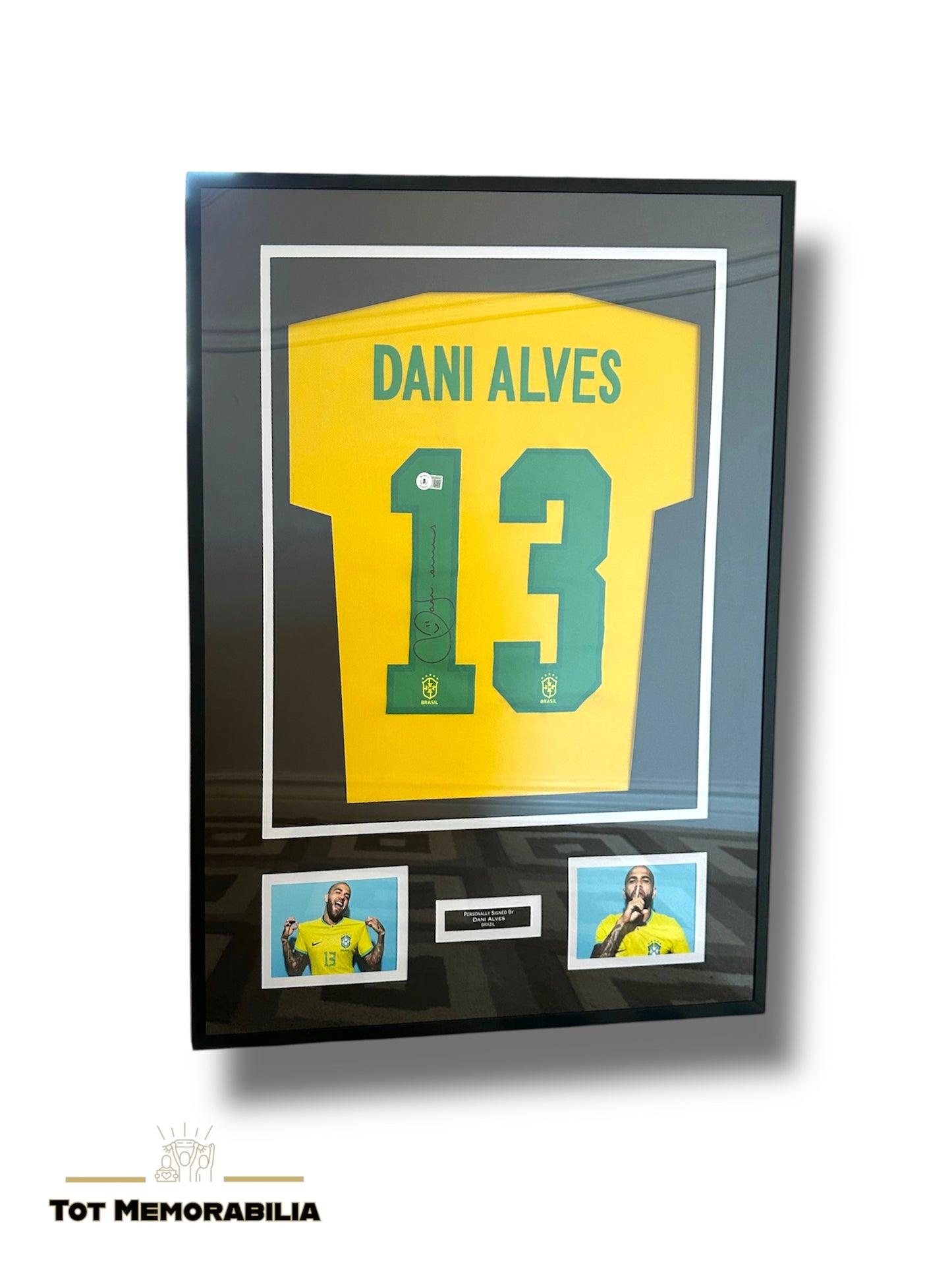 Dani Alves Brazil - Signed & Framed