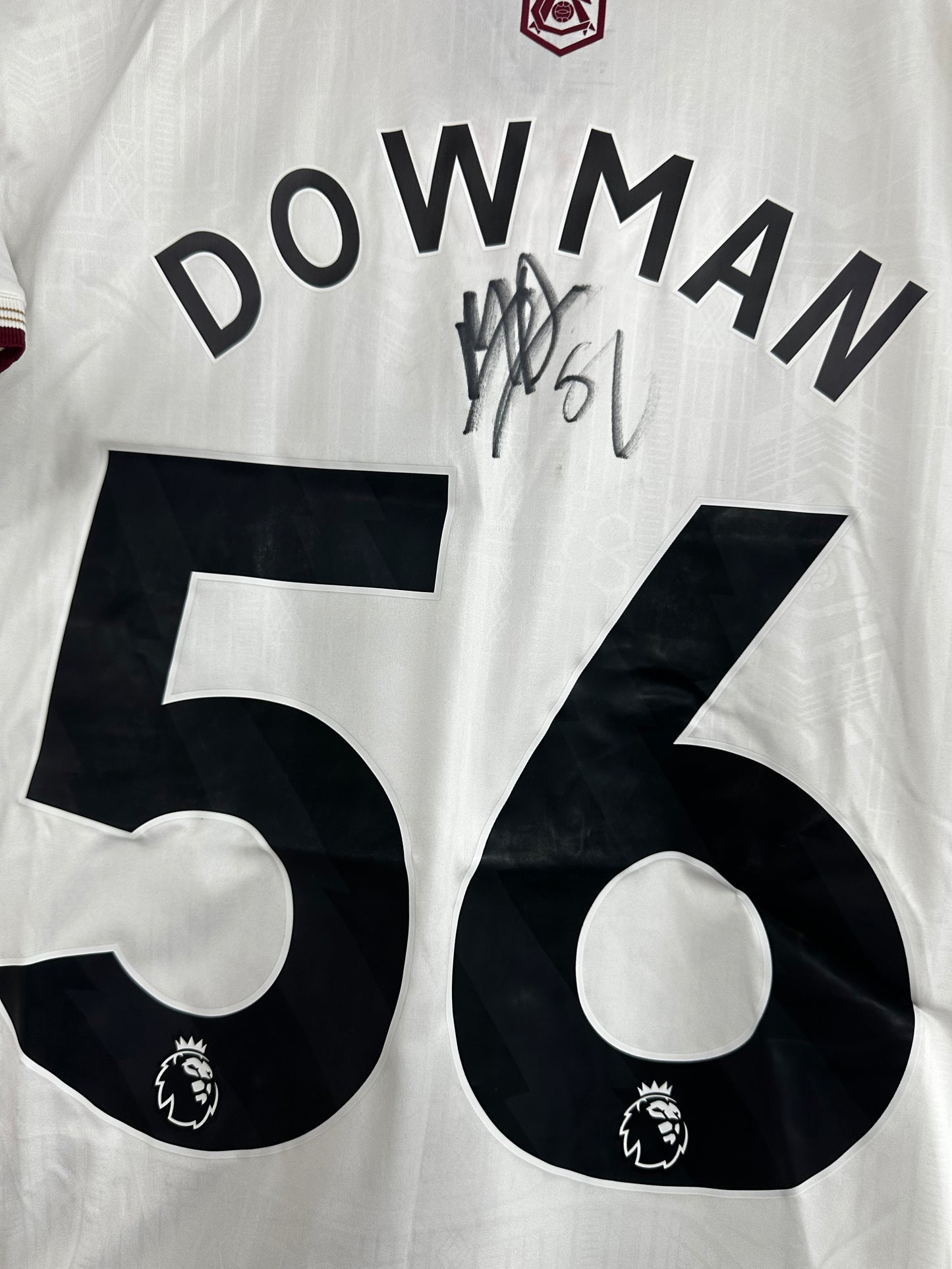 Max Dowman Arsenal - Signed Shirt/Jersey - With Proof