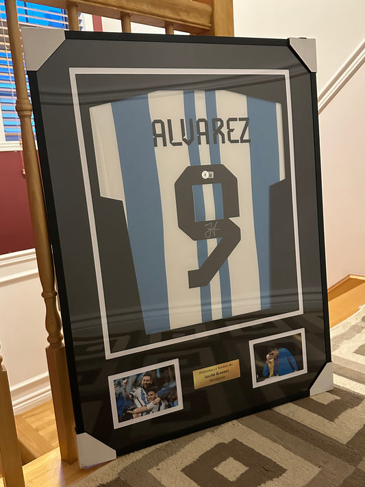 Julian Alvarez Argentina - Signed & Framed - COA Beckett