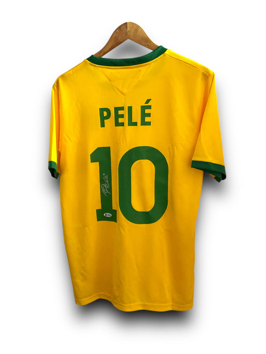 Pele Brazil - Signed Shirt/Jersey - BECKETT COA