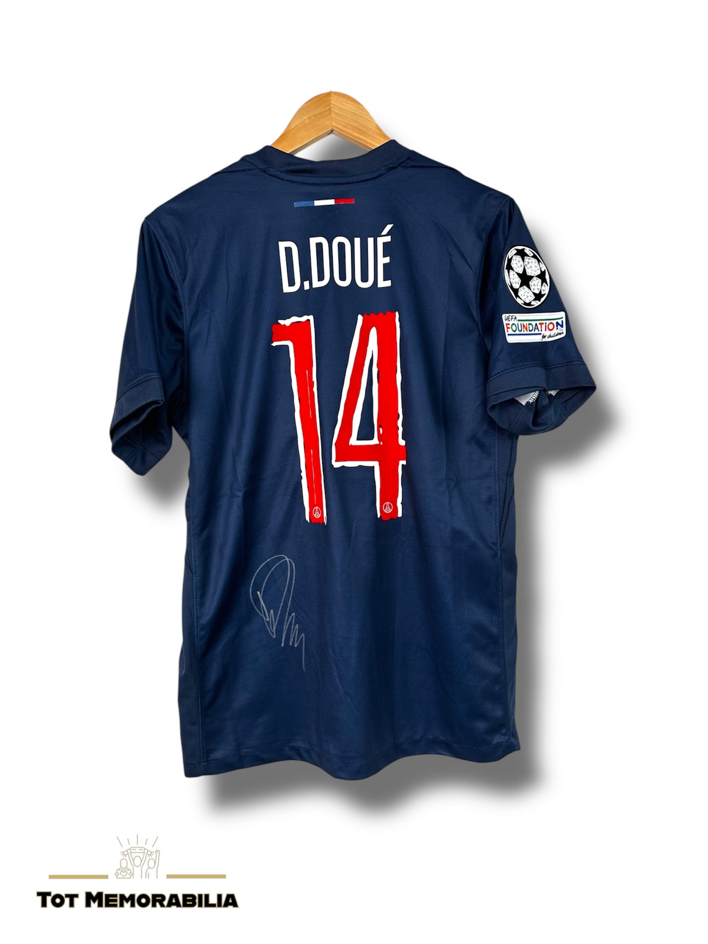 Desire Doue PSG - Signed Shirt/Jersey - With Proof