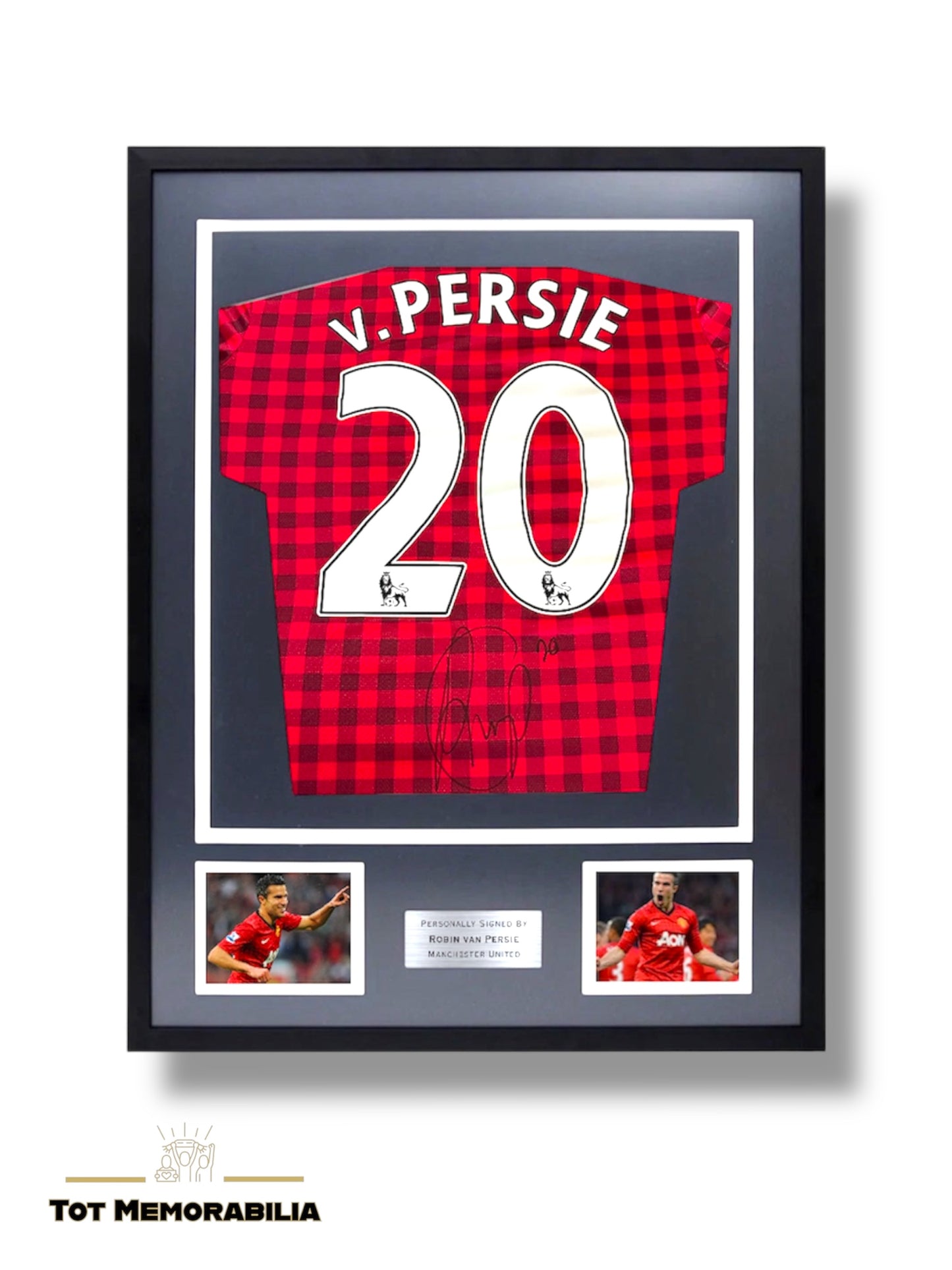 Robin van Persie Manchester United - Signed & Framed Shirt/Jersey - Signing Session