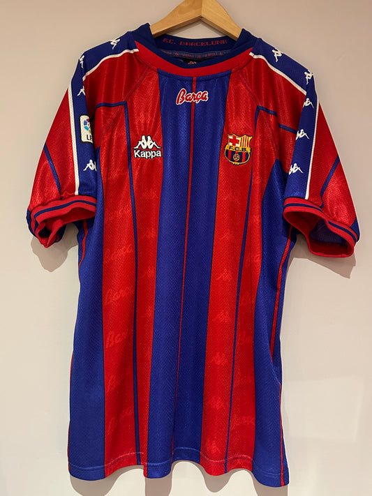 Match-Worn De La Peña 1997/1998 Fc Barcelona Home kit