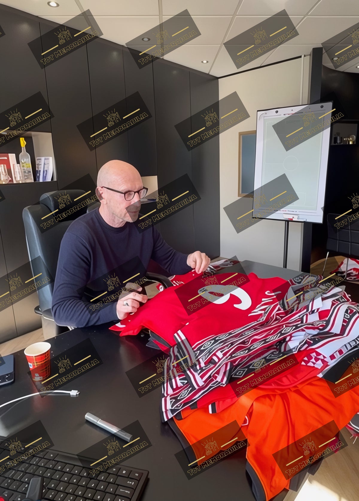Jaap Stam - Signed Manchester United Shirt 1999/00 - With Proof & COA