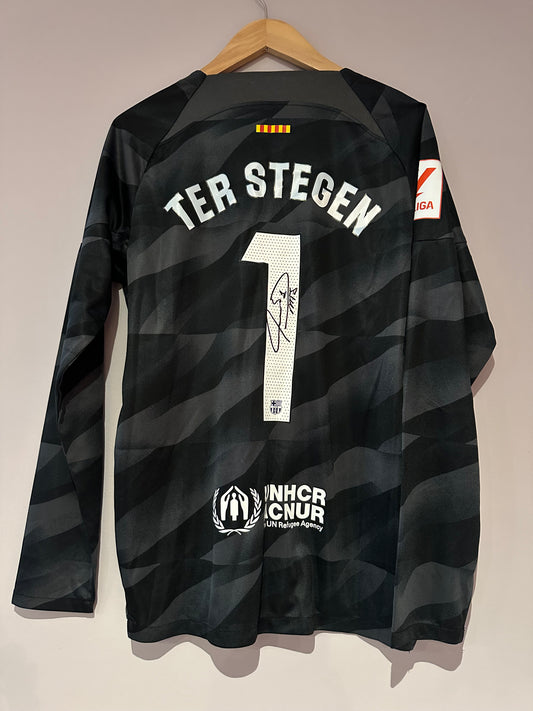 Ter Stegen Fc Barcelona - Signed Shirt/Jersey - Video Proof