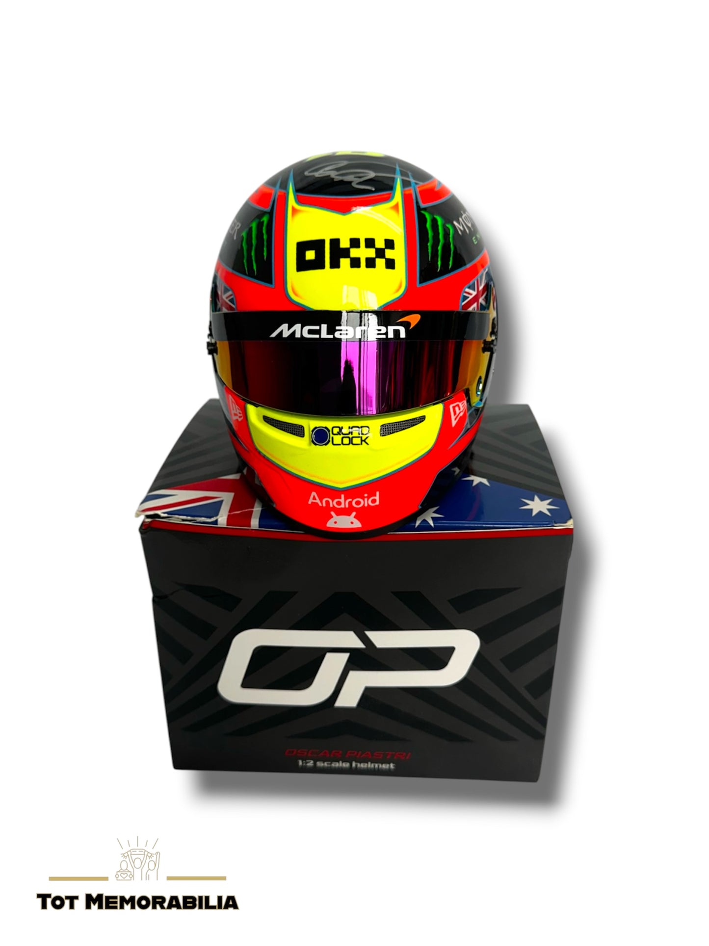 Oscar Piastri McLaren - Signed Helmet - With Proof