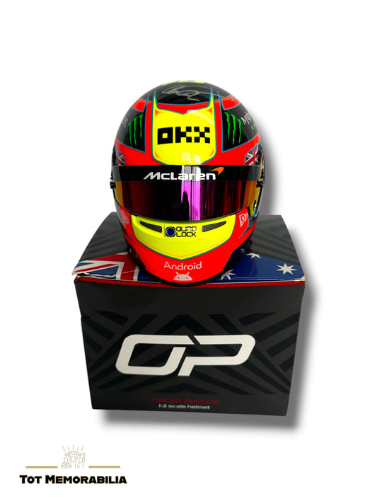 Oscar Piastri McLaren - Signed Helmet - With Proof