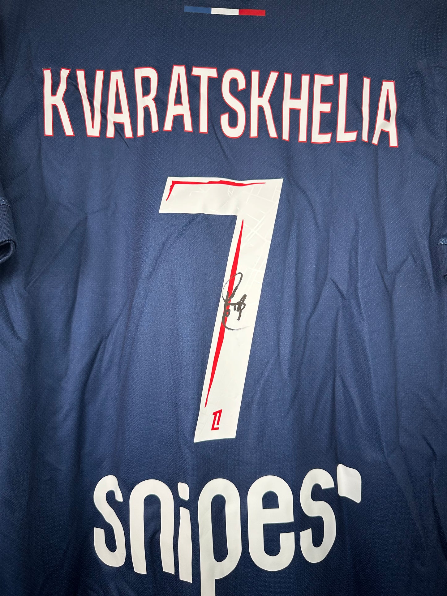 Khvicha Kvaratskhelia PSG - Signed Shirt/Jersey - Proof
