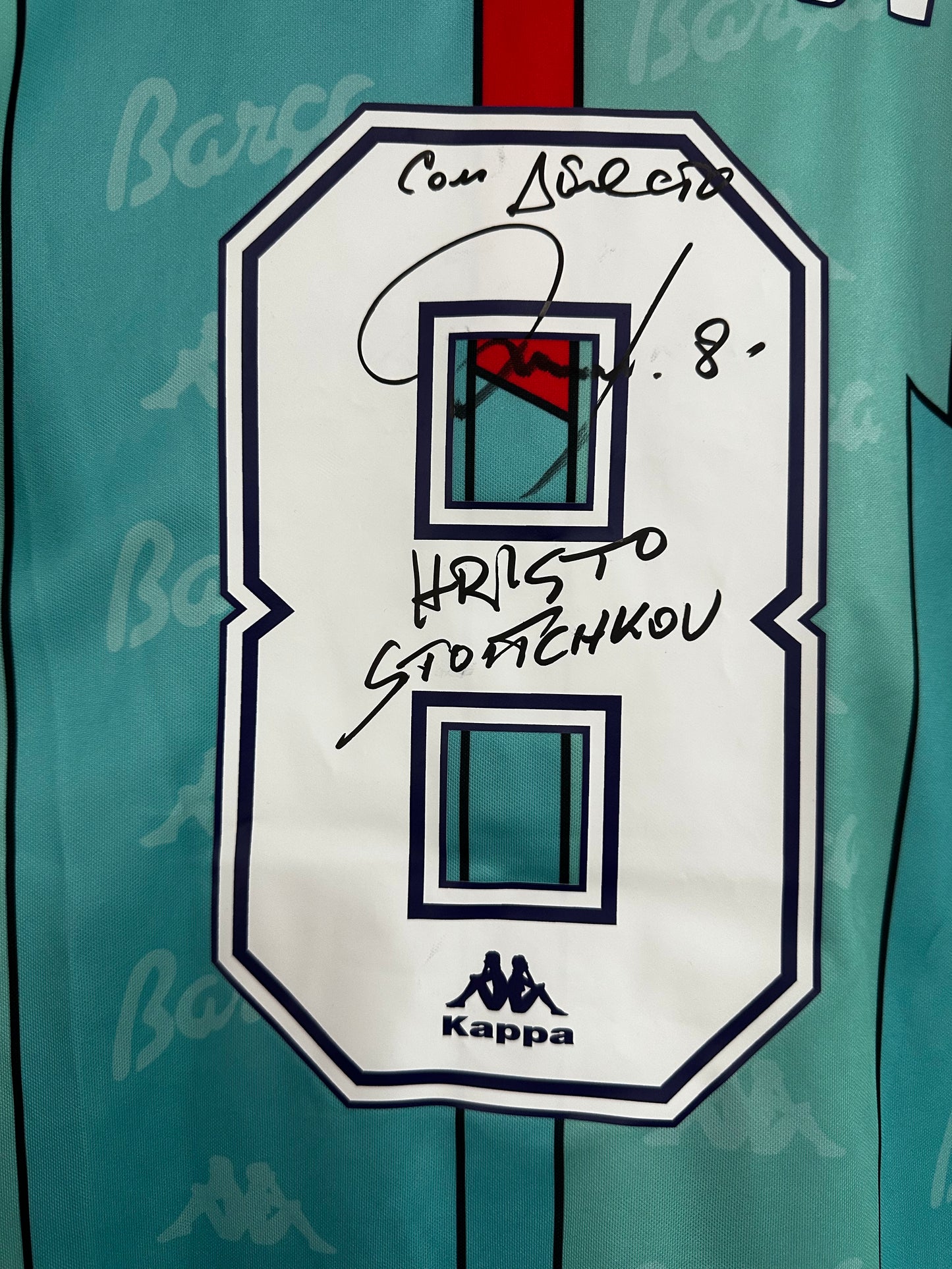 Hristo Stoichkov Fc Barcelona - Signed Jersey/Shirt - Proof