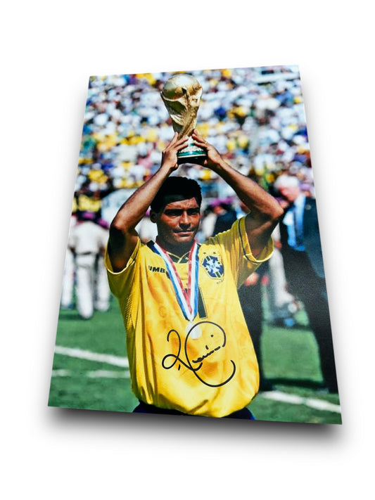 Romario Brazil - Signed 8x12 Photo - With Proof