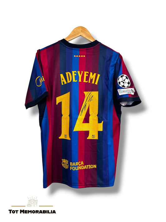 Karim Adeyami Fc Barcelona - Signed Shirt/Jersey - With Proof