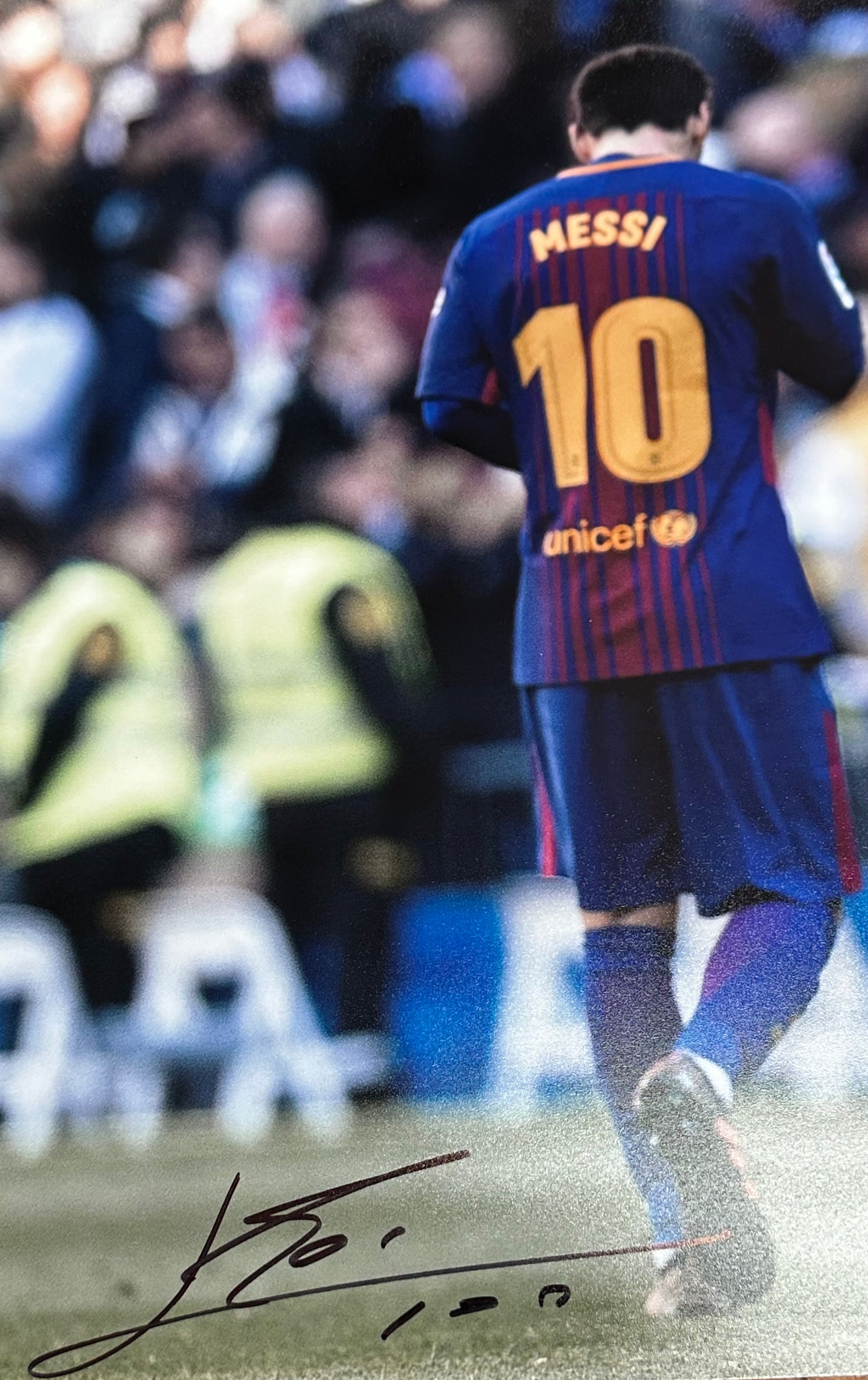 Cristiano Ronaldo & Lionel Messi  - Dual Signed 12x16 Photo - BECKETT COA
