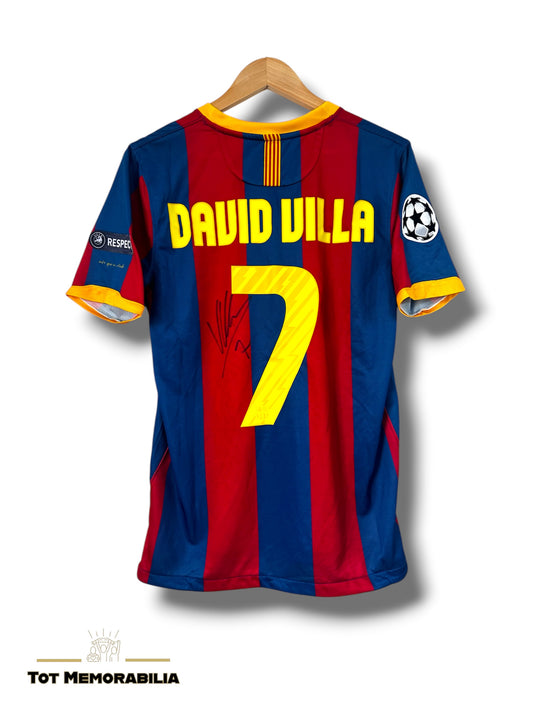 David Villa Fc Barcelona - Signed Shirt/Jersey - With Proof