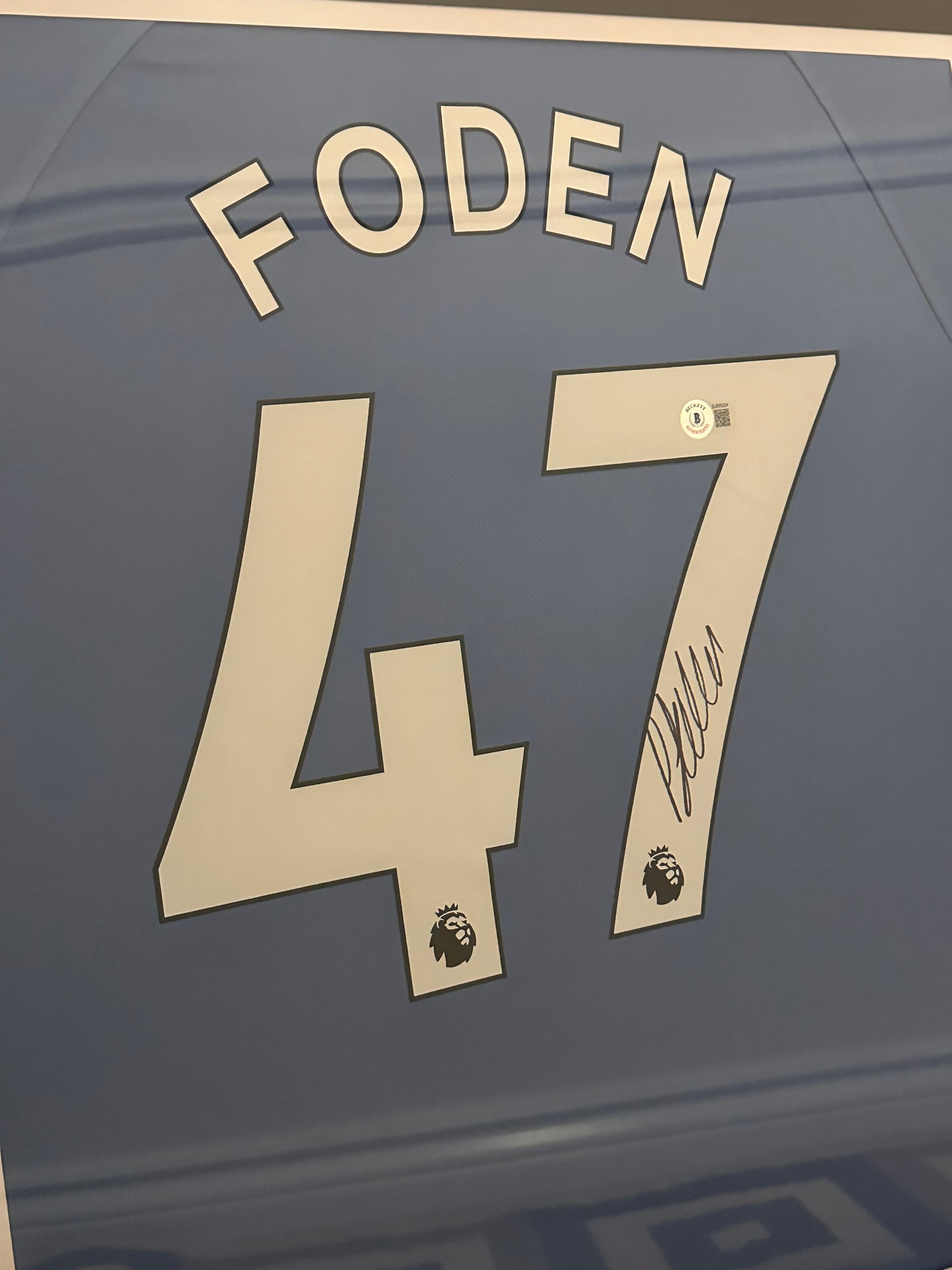 Phil Foden Manchester City - Signed & Framed - COA Beckett