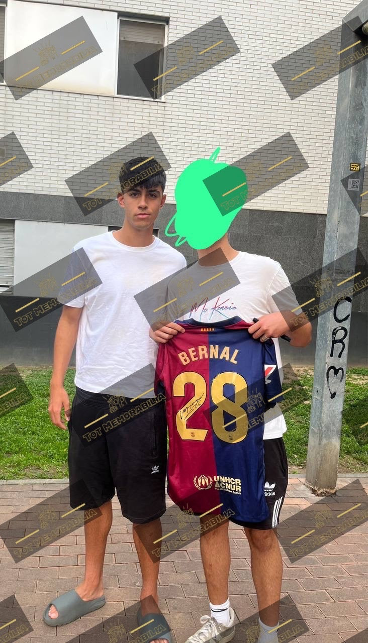 Marc Bernal Fc Barcelona - Signed Shirt/Jersey - With Proof