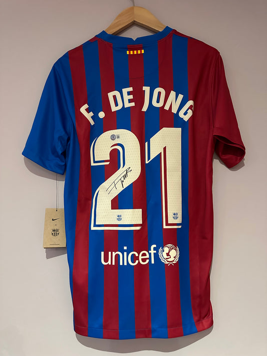 Frenkie De Jong Fc Barcelona - Signed Shirt/Jersey - Beckett COA