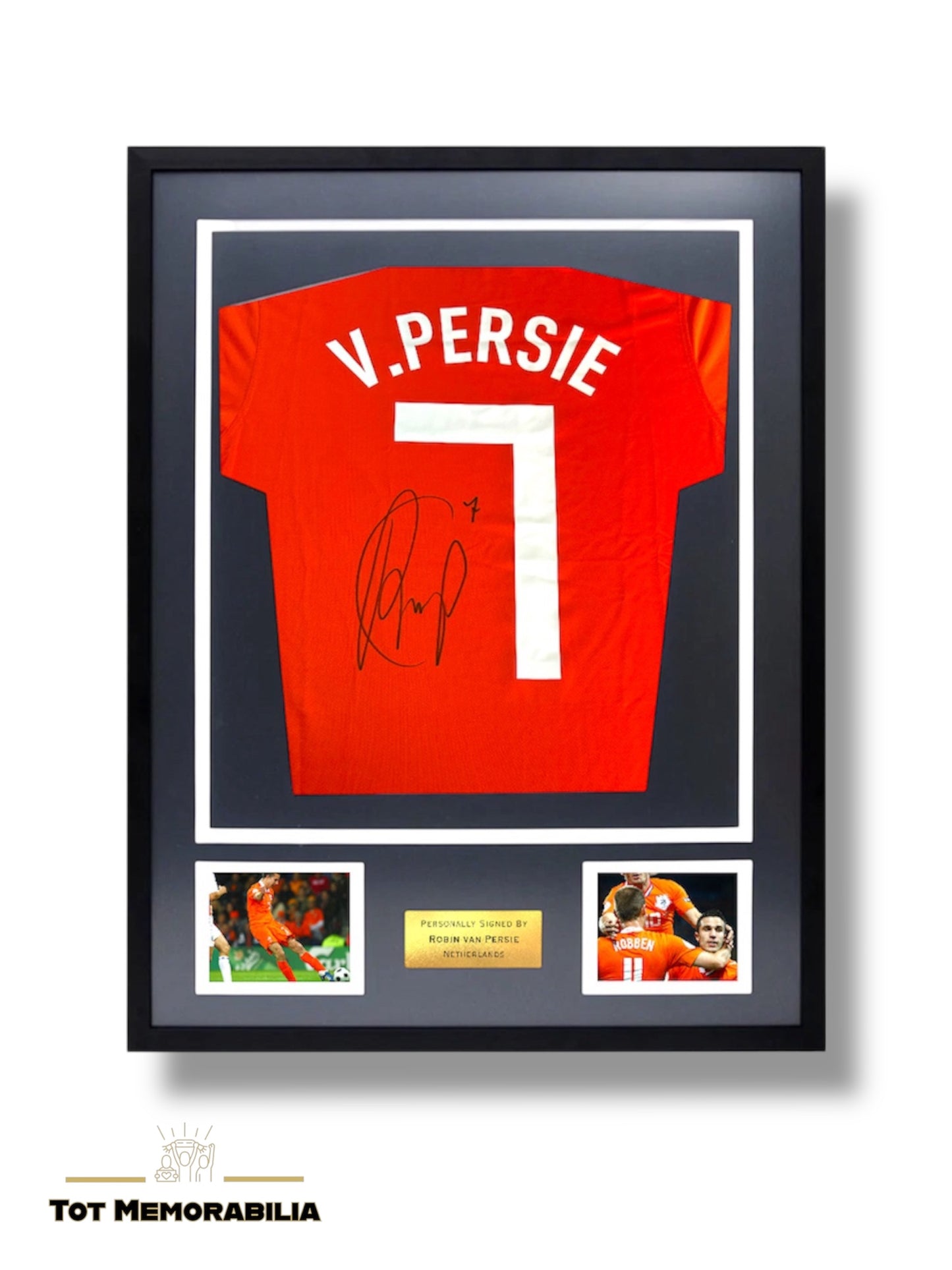 Robin van Persie Netherlands - Signed & Framed Shirt/Jersey - Signing Session