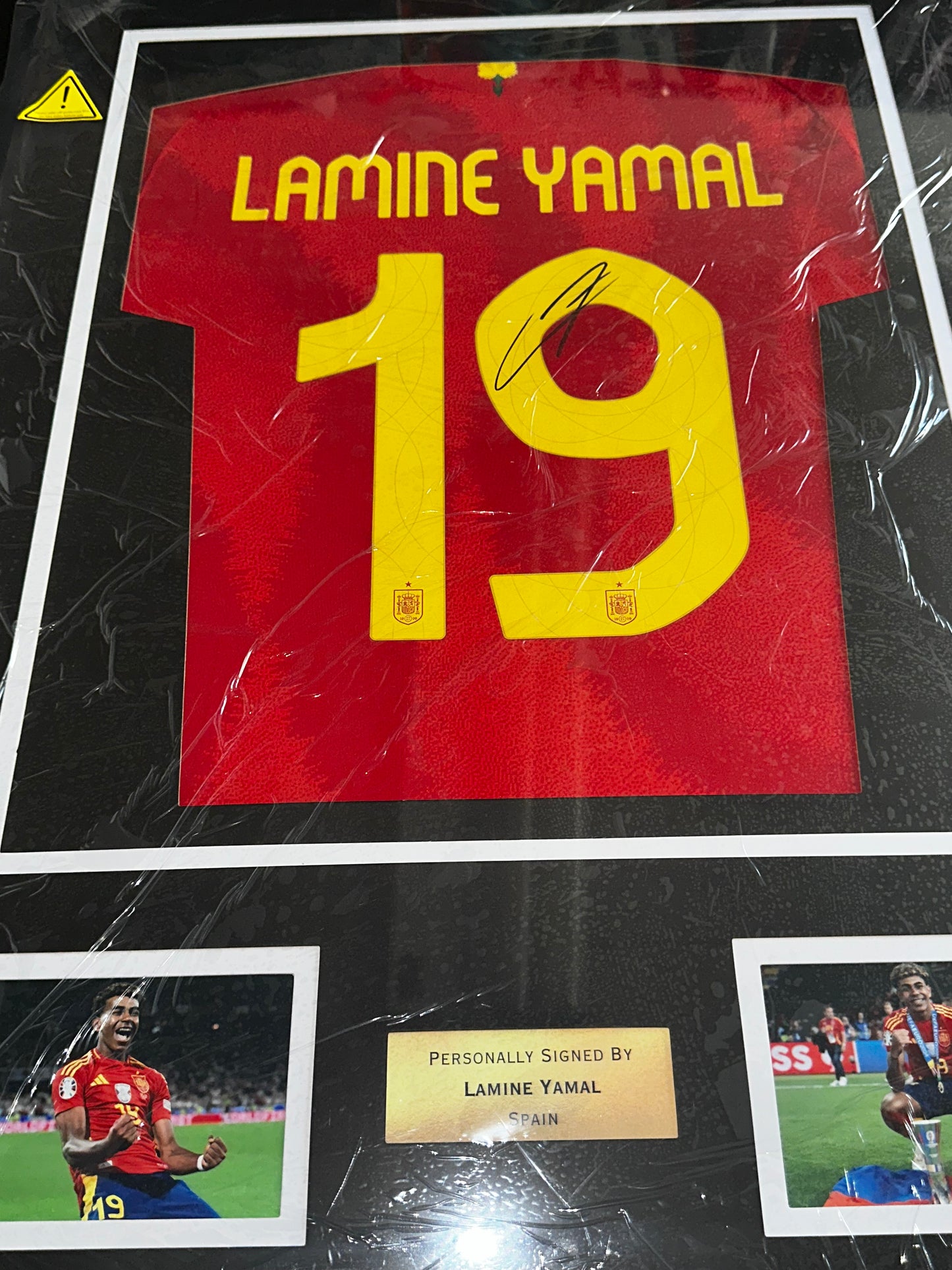 Lamine Yamal Spain - Signed & Framed Shirt/Jersey - With Proof