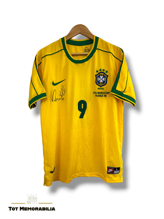 Ronaldo Nazario Brazil - Signed Shirt/Jersey - With Proof