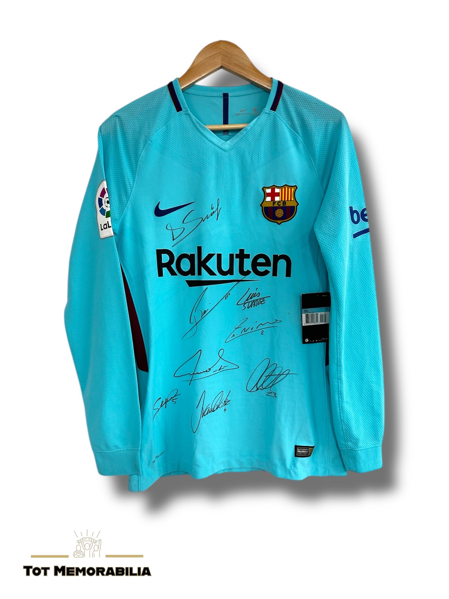Lionel Messi, Suarez, Iniesta & Co Fc Barcelona - Denis Suarez Match Issued & Signed Shirt/Jersey