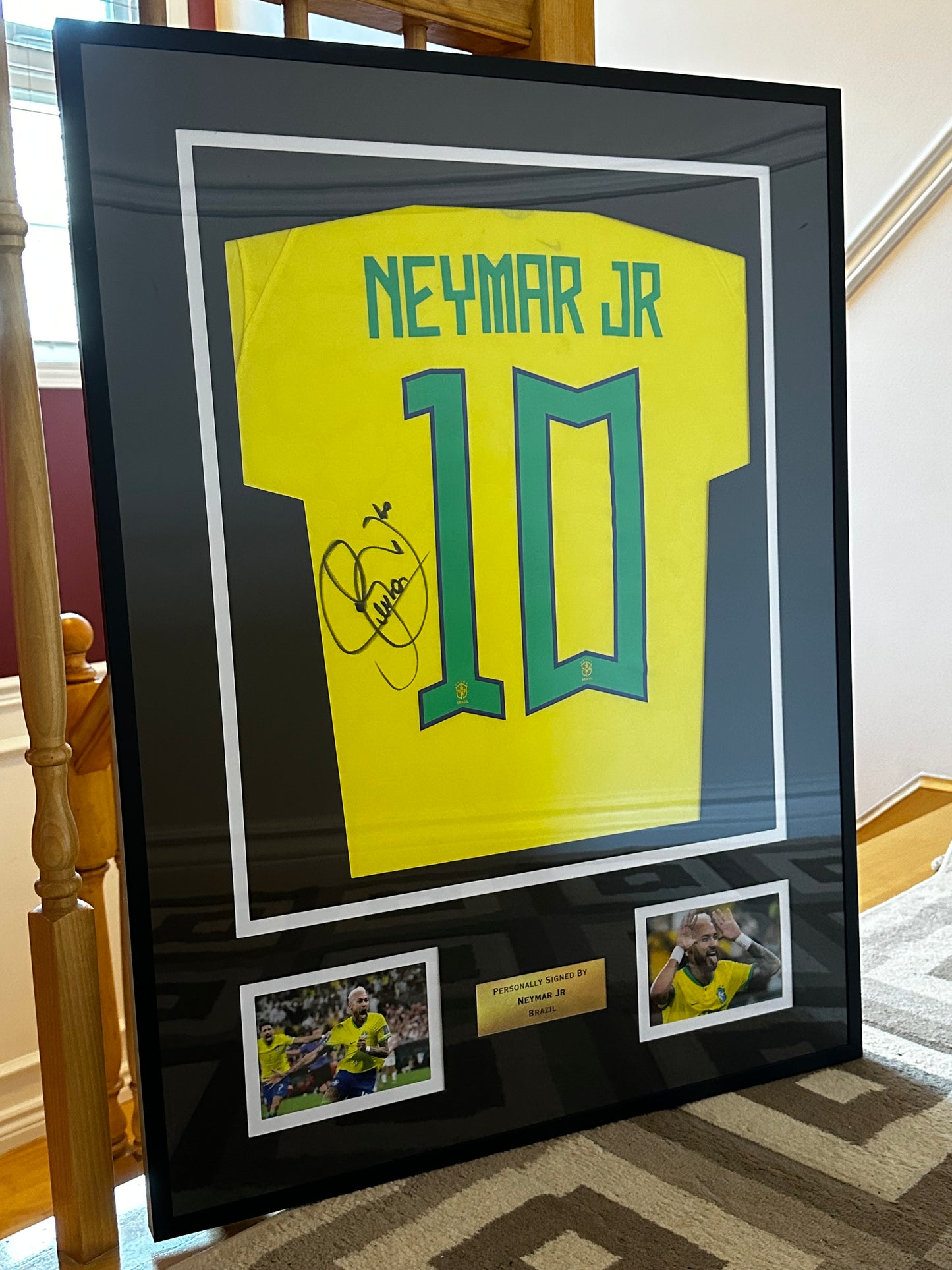 Neymar Jr Brazil - Signed & Framed - Proof