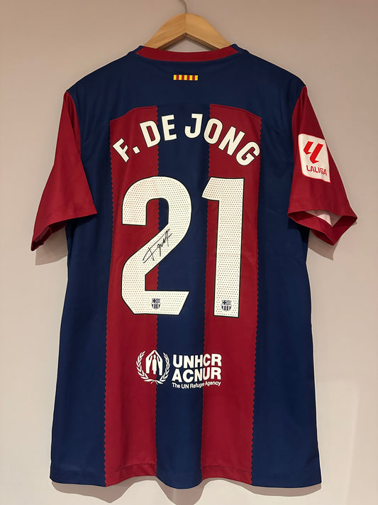 Frenkie De Jong Signed FC Barcelona Shirt Jersey WITH video PROOF