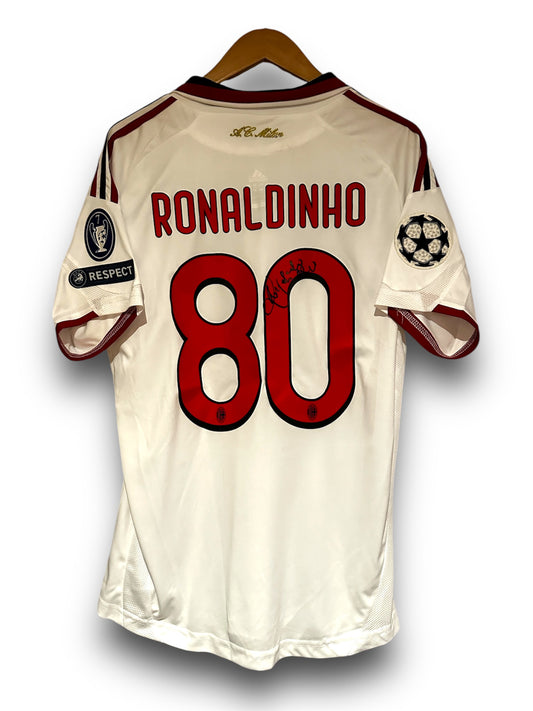 Ronaldinho Ac Milan - Signed Shirt/Jersey - With Proof