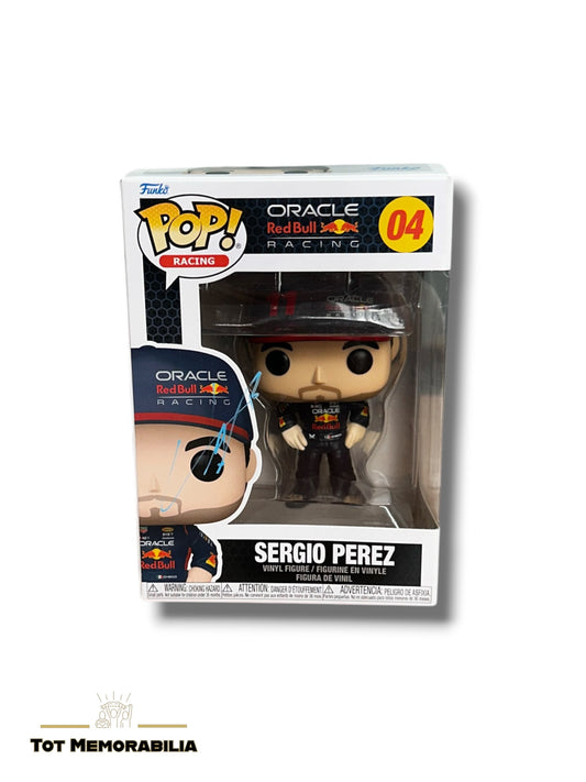 Sergio Perez Red Bull - Signed Funko Pop - With Proof