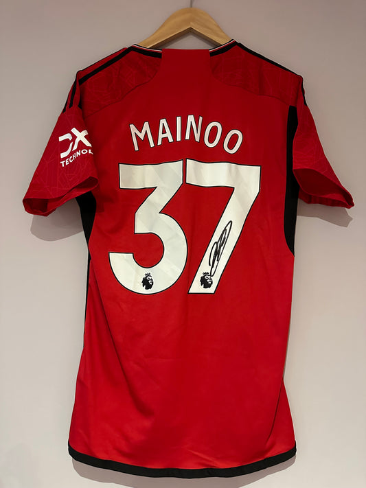 Kobbie Mainoo Manchester United - Signed Shirt/Jersey - Video Proof