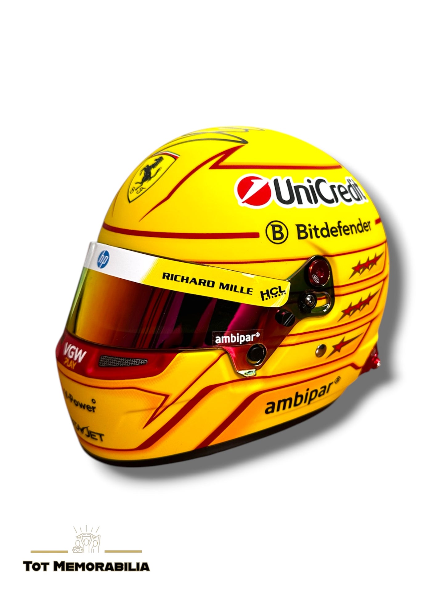 Lewis Hamilton Ferrari - Signed Helmet - With Proof