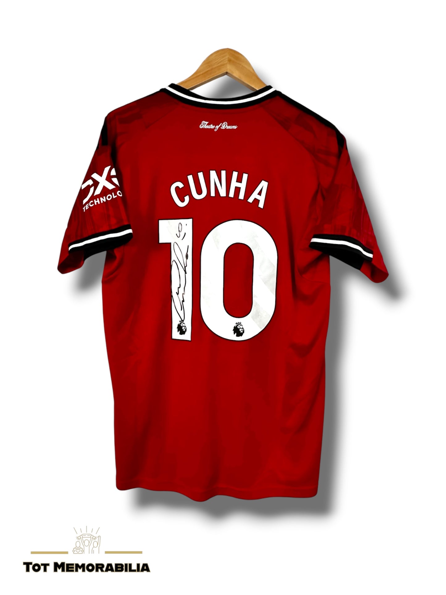 Cunha Manchester United - Signed Shirt/Jersey - With Proof