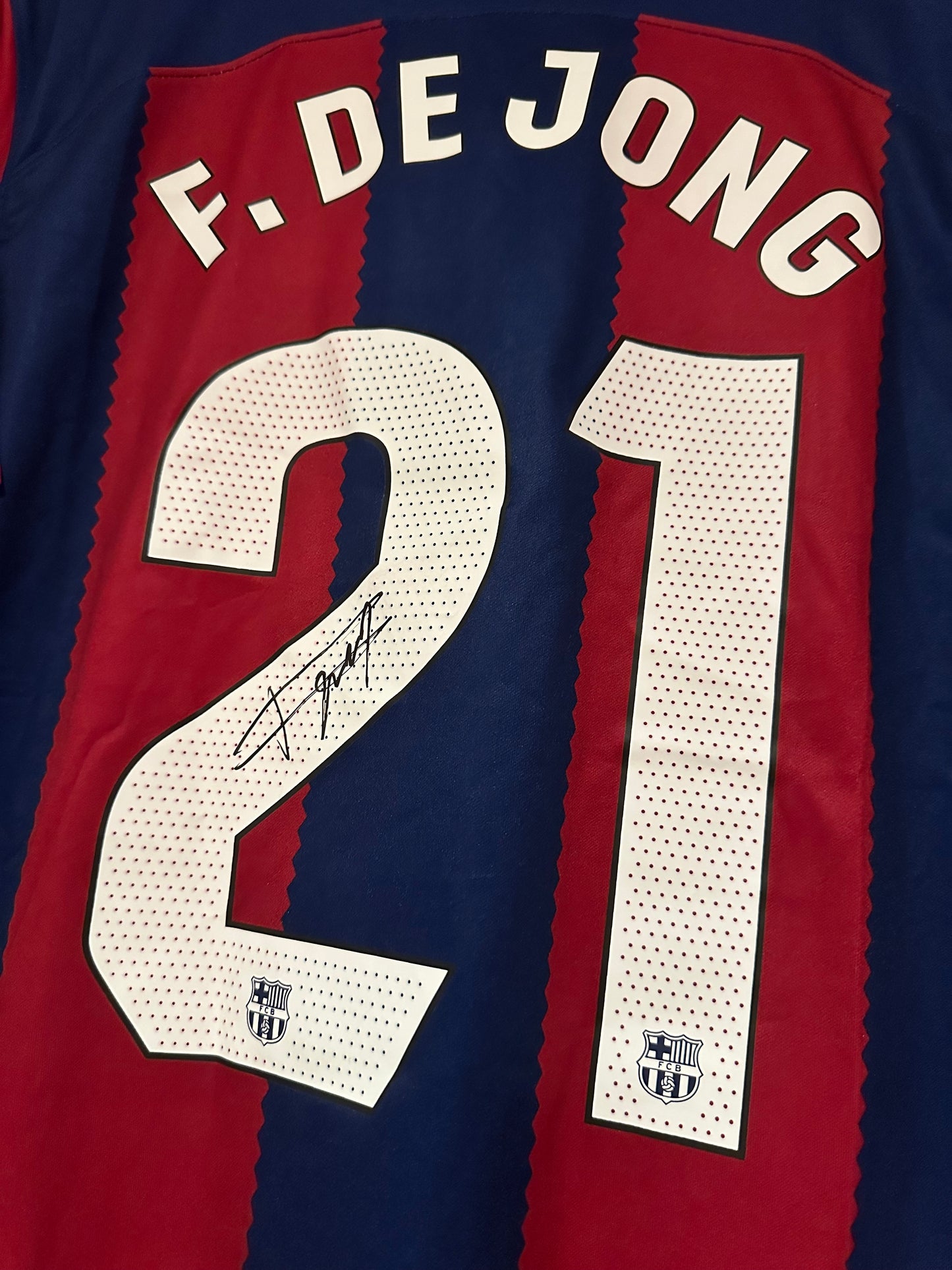 Frenkie De Jong Signed FC Barcelona Shirt Jersey WITH video PROOF