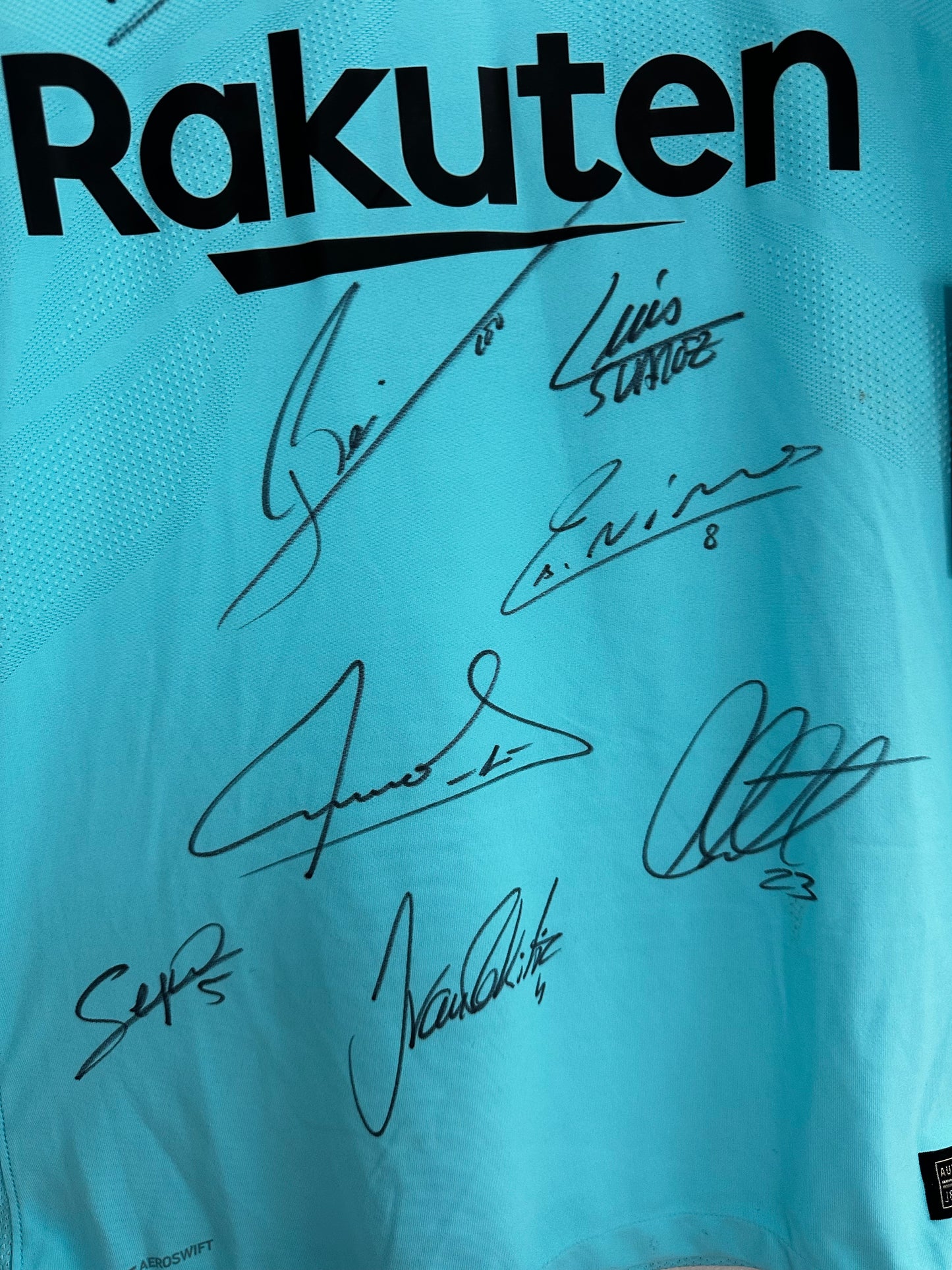 Lionel Messi, Suarez, Iniesta & Co Fc Barcelona - Denis Suarez Match Issued & Signed Shirt/Jersey