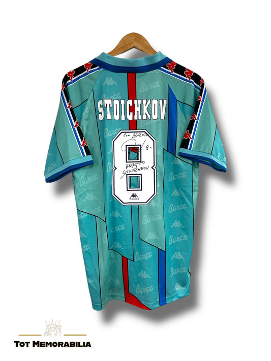 Hristo Stoichkov Fc Barcelona - Signed Jersey/Shirt - Proof