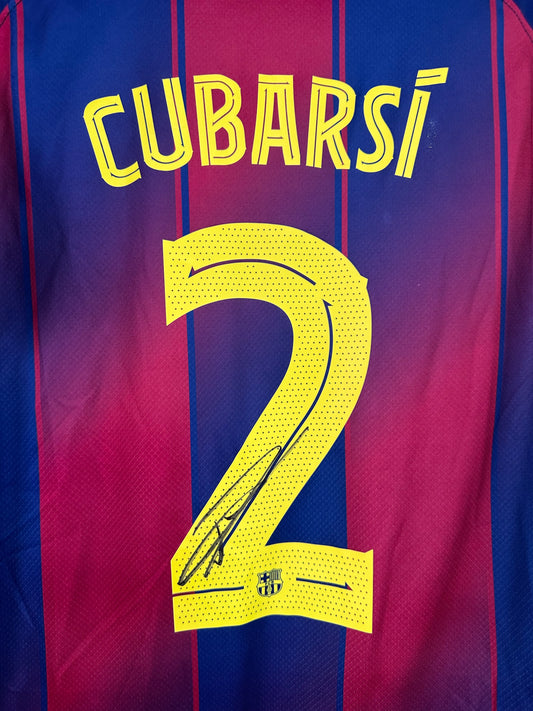 Pau Cubarsi Fc Barcelona - Signed Shirt/Jersey - With Proof