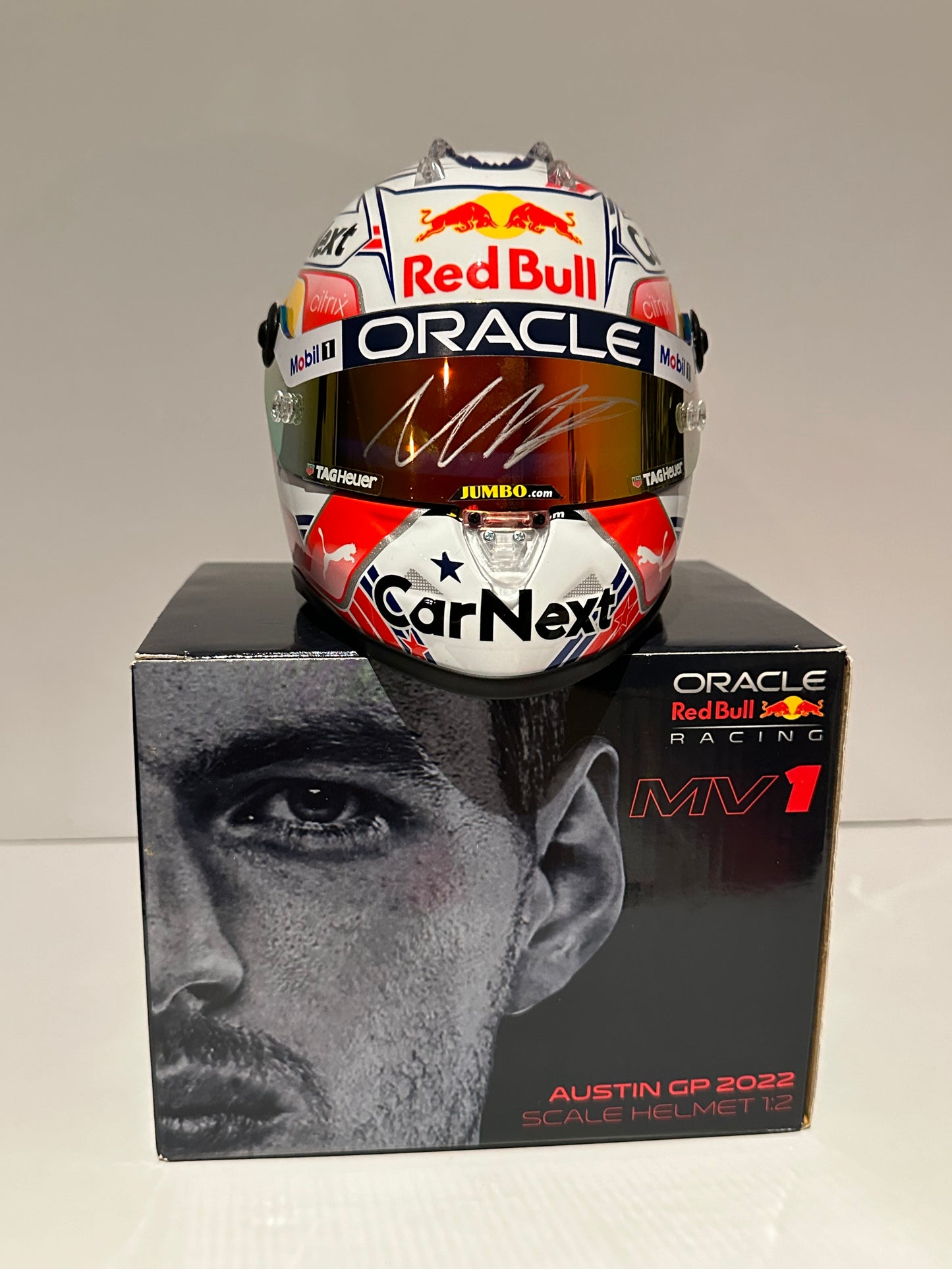 Max Verstappen - Signed Red Bull Helmet - PROOF