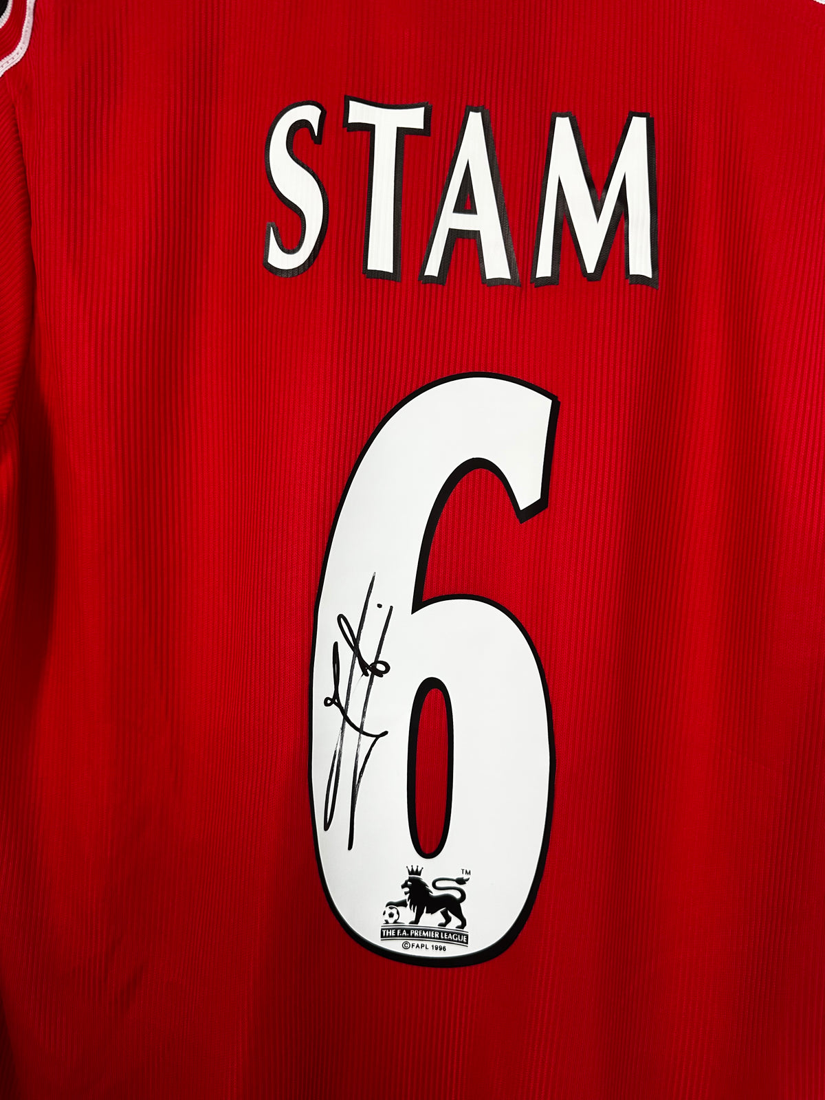 Jaap Stam - Signed Manchester United Shirt 1999/00 - With Proof & COA
