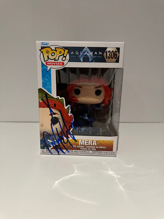 Amber Heard - Signed Funko Pop Aquaman Mera - Video Proof