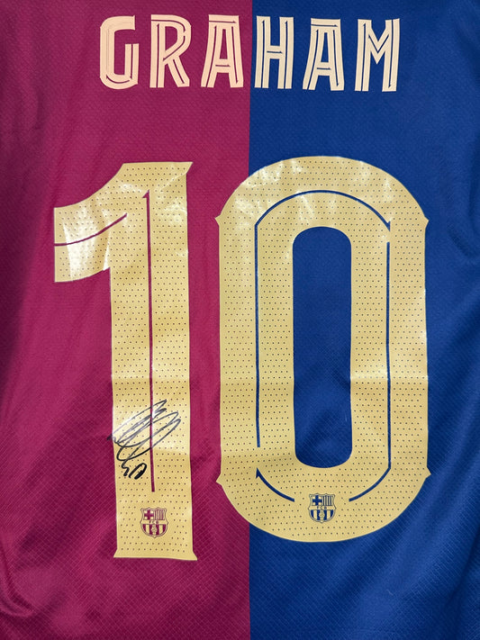 Graham Hansen Fc Barcelona - Signed Shirt/Jersey - With Proof