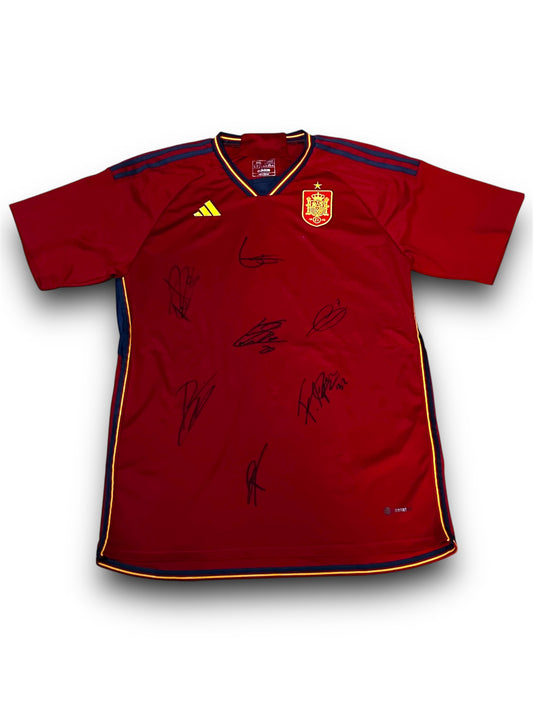 Pedri Lamine Yamal Balde Gavi Cubarsi & CO Spain - Signed Jersey/Shirt - Beckett COA