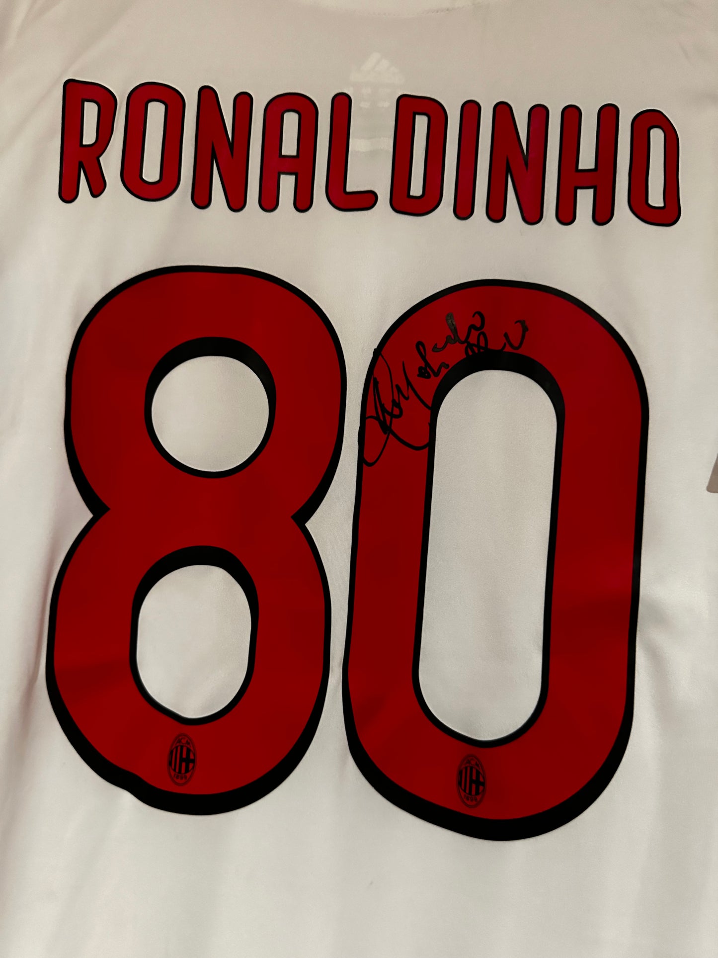 Ronaldinho Ac Milan - Signed Shirt/Jersey - With Proof