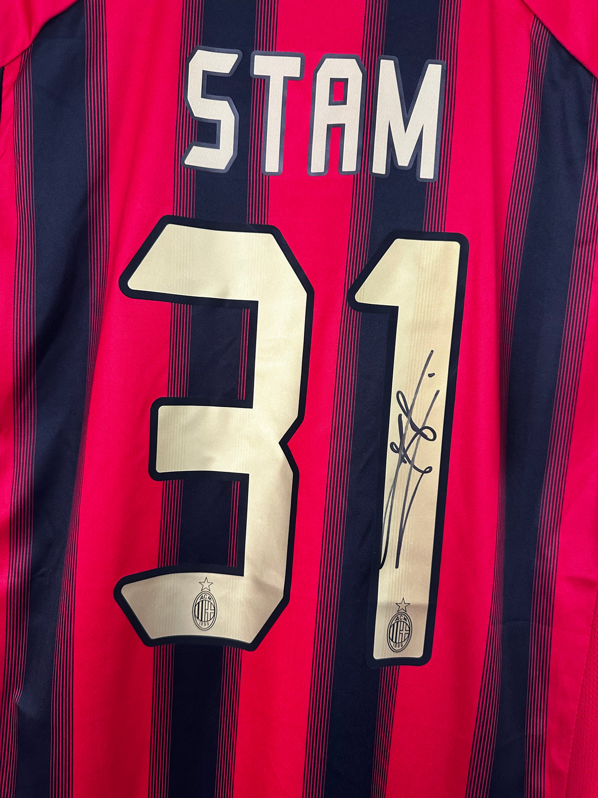 Jaap Stam - Signed AC Milan Shirt - With Proof & COA