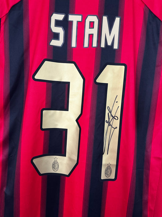 Jaap Stam - Signed AC Milan Shirt - With Proof & COA