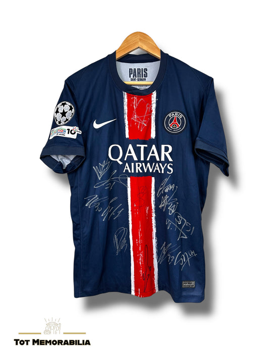 Squad Signed PSG UCL WINNERS - Signed Jersey/Shirt - With Proof