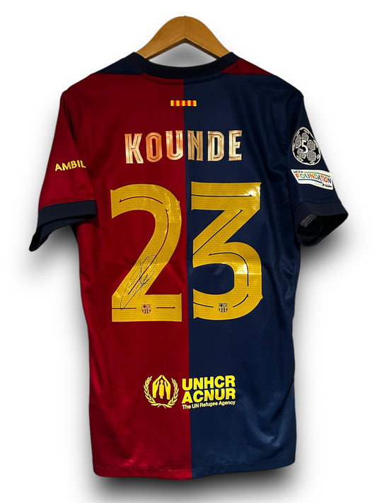 Jules Kounde Fc Barcelona - Signed Shirt/Jersey - With Proof