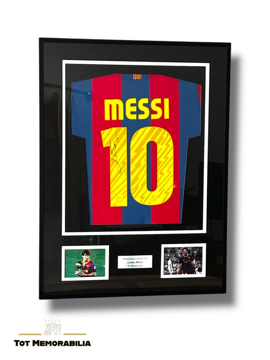 Lionel Messi Fc Barcelona - Signed & Framed Shirt/Jersey - With Proof